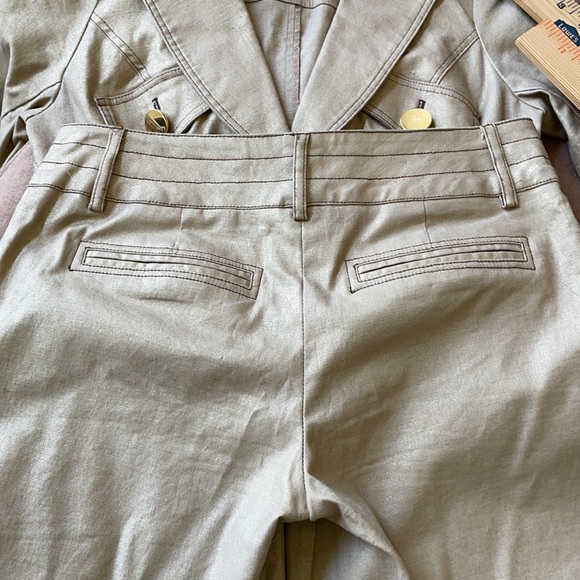 Cache suit top sz S and shorts sz 2 khaki shimmer - Picture 9 of 10
